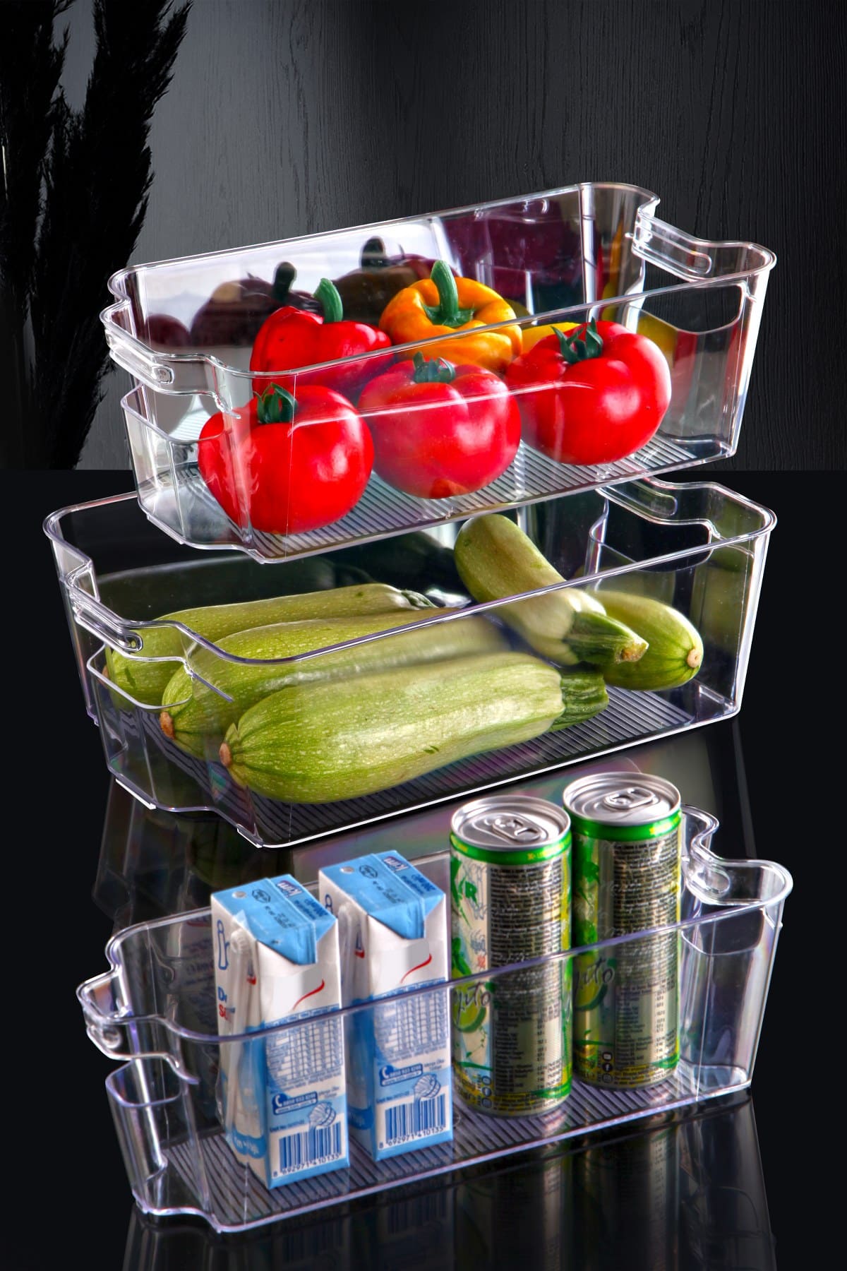 CLEAR BUZDOLABI VE DOLAP İÇİ ORGANİZER S-M-L